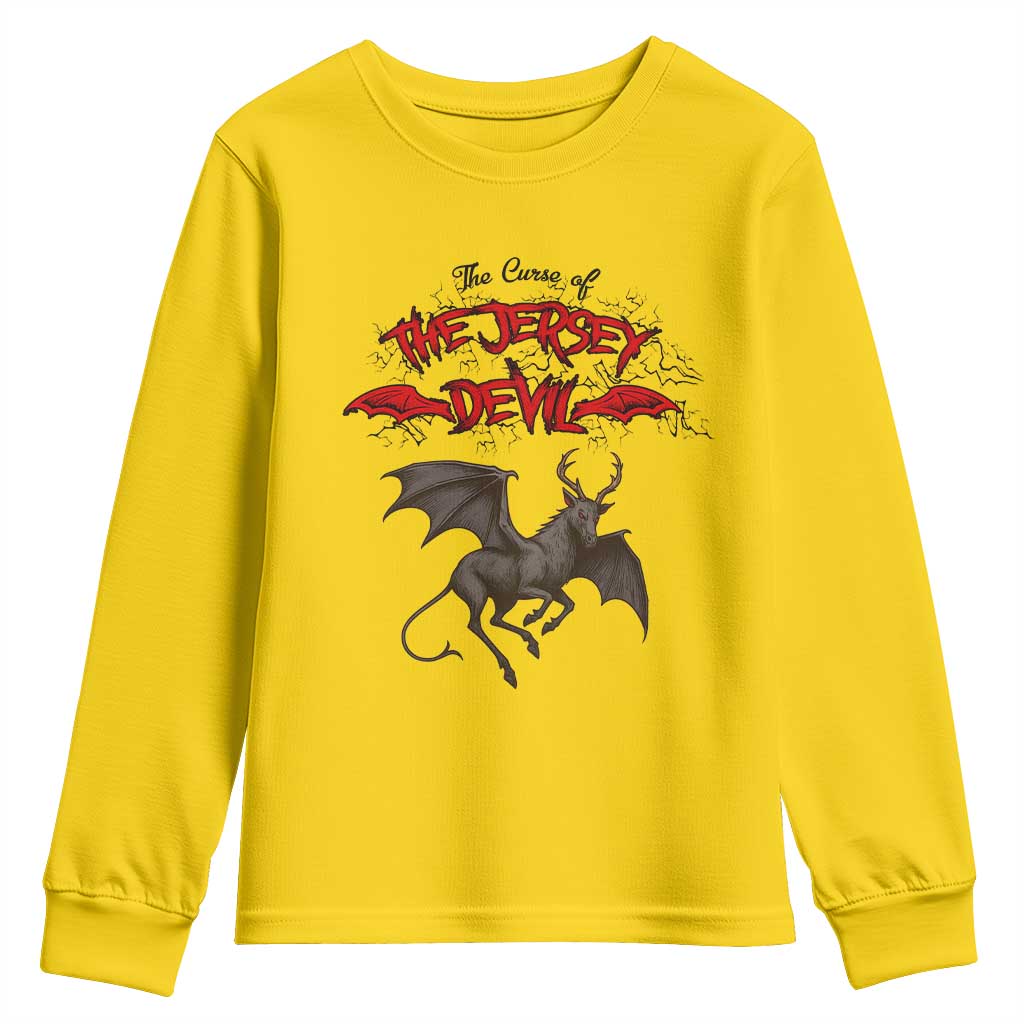 Jersey Devil Youth Sweatshirt The Curse Of The Cryptid Gothic Horror Gift TS12 Daisy Print Your Wear