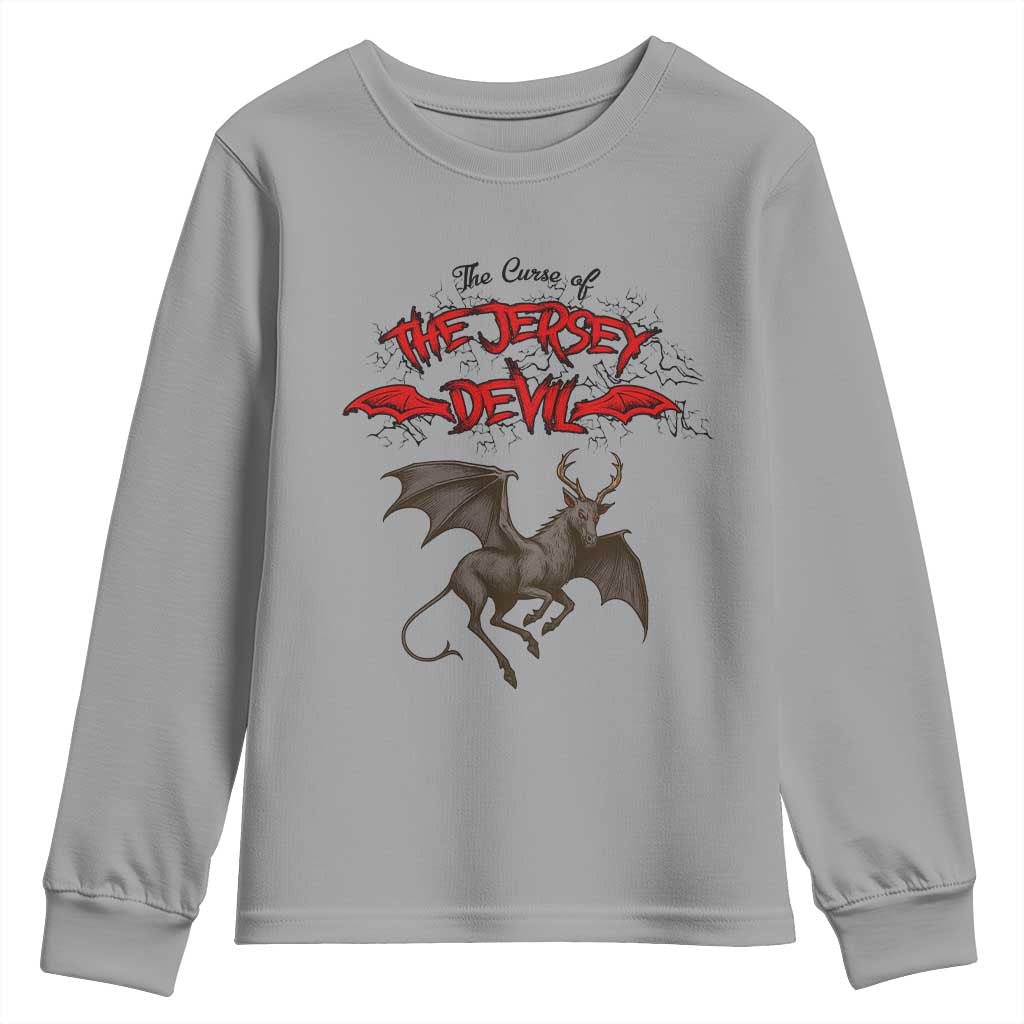 Jersey Devil Youth Sweatshirt The Curse Of The Cryptid Gothic Horror Gift TS12 Sport Gray Print Your Wear