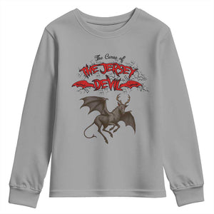 Jersey Devil Youth Sweatshirt The Curse Of The Cryptid Gothic Horror Gift TS12 Sport Gray Print Your Wear