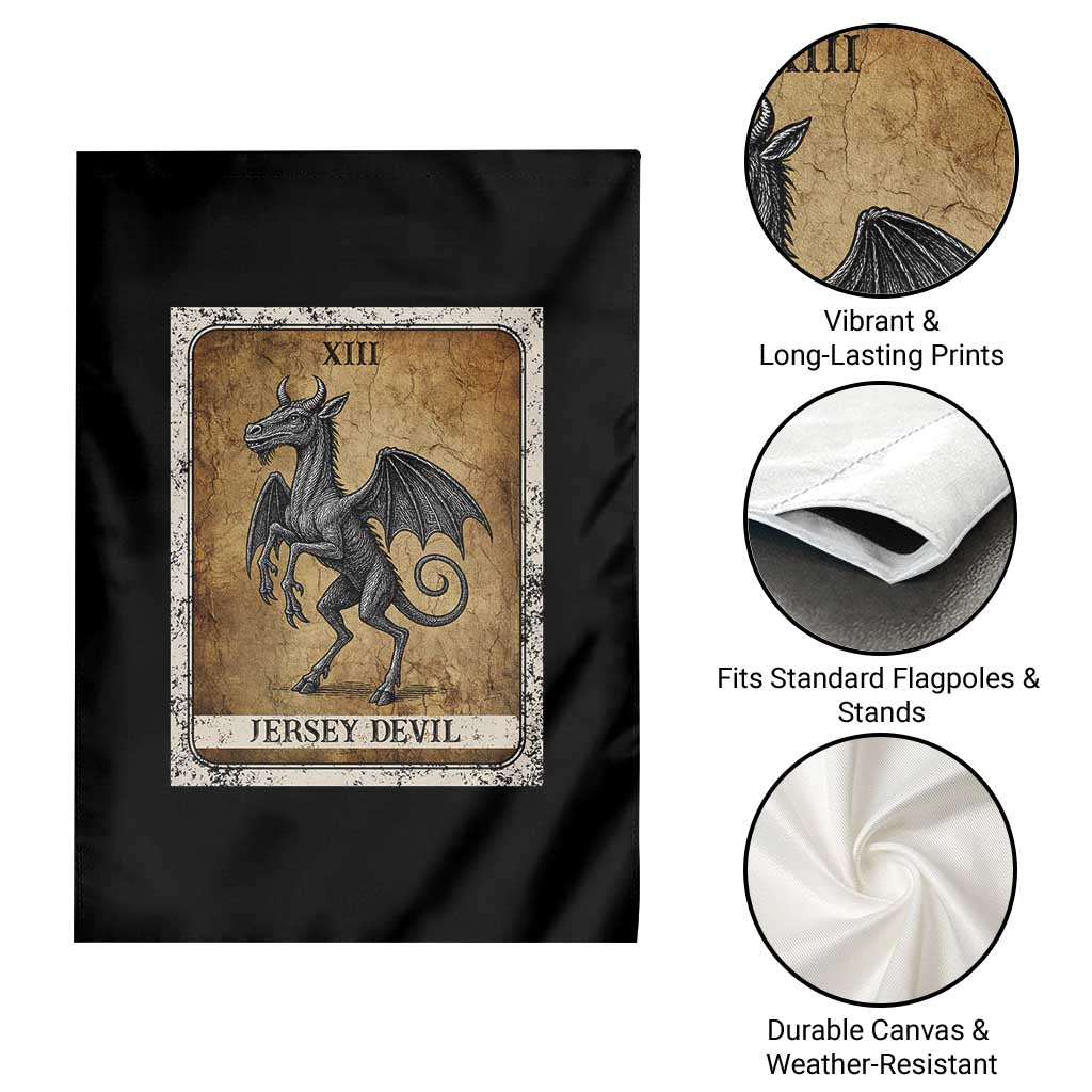 Jersey Devil Garden Flag Horror Tarot Card Urban Legends Gift TS12 Print Your Wear