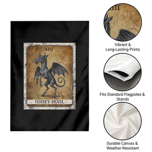 Jersey Devil Garden Flag Horror Tarot Card Urban Legends Gift TS12 Print Your Wear