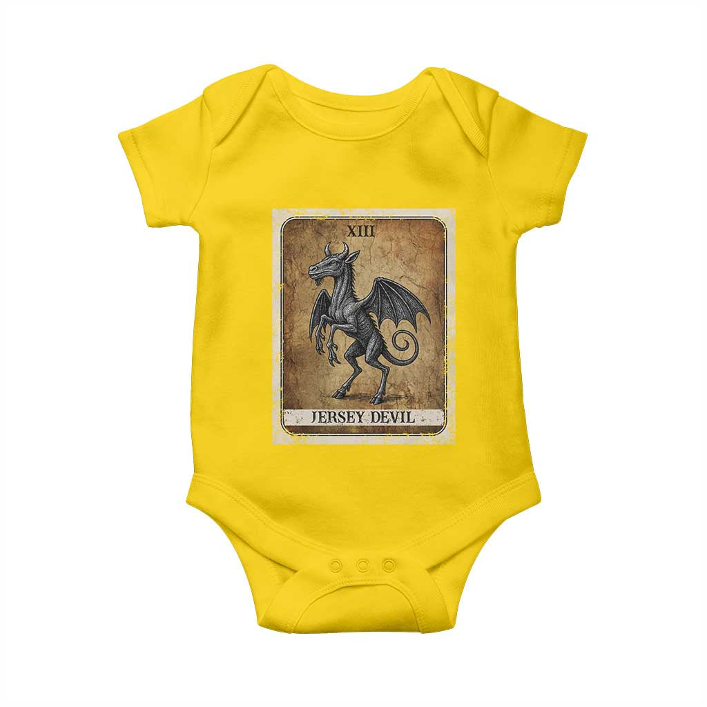 Jersey Devil Baby Onesie Horror Tarot Card Urban Legends Gift TS12 Daisy Print Your Wear