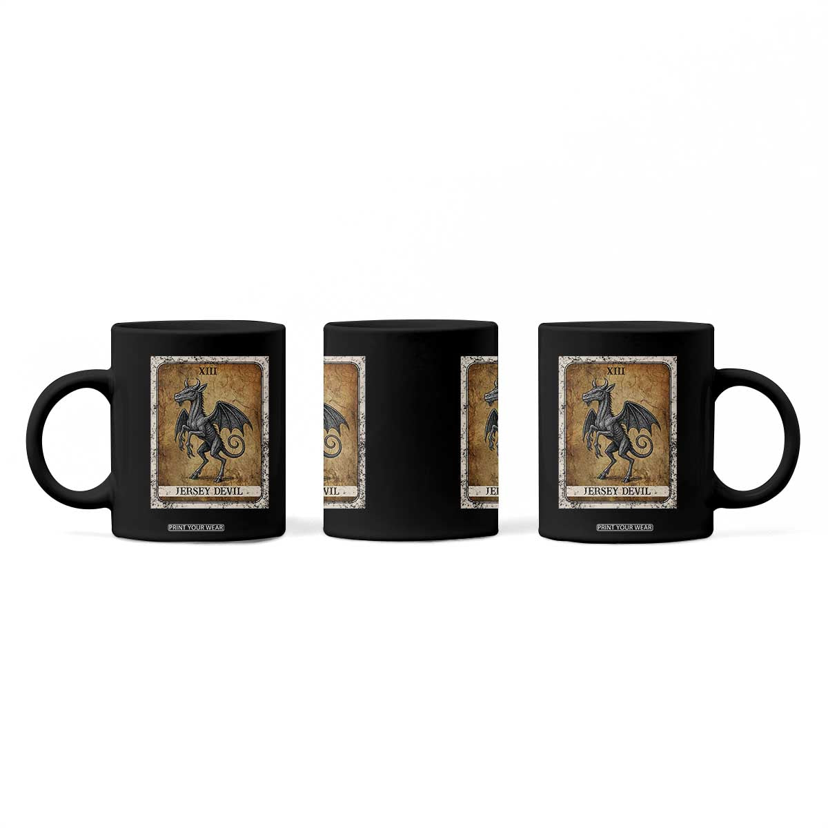 Jersey Devil Coffee Mug Horror Tarot Card Urban Legends Gift TS12 Print Your Wear