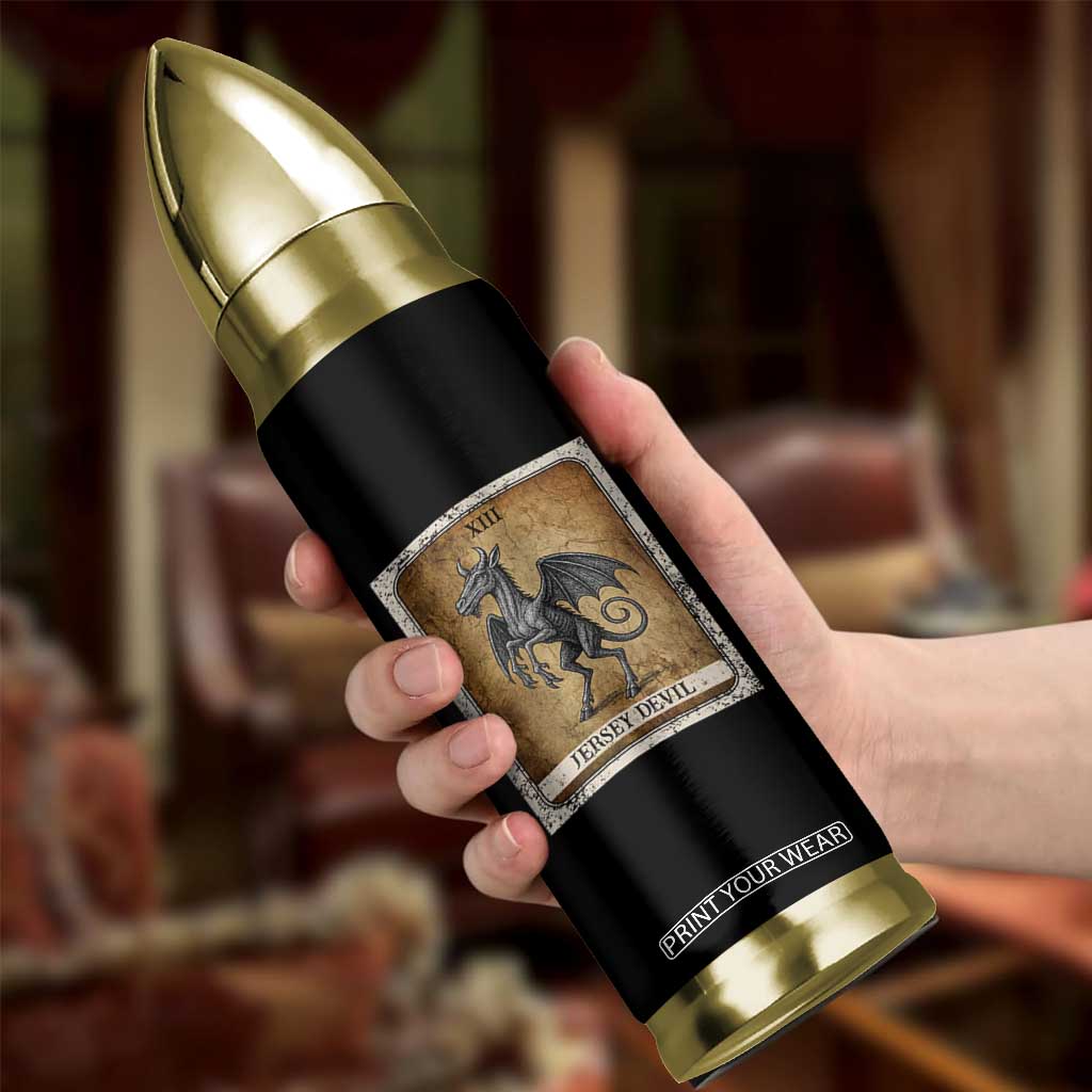 Jersey Devil Bullet Tumbler Horror Tarot Card Urban Legends Gift TS12 Print Your Wear