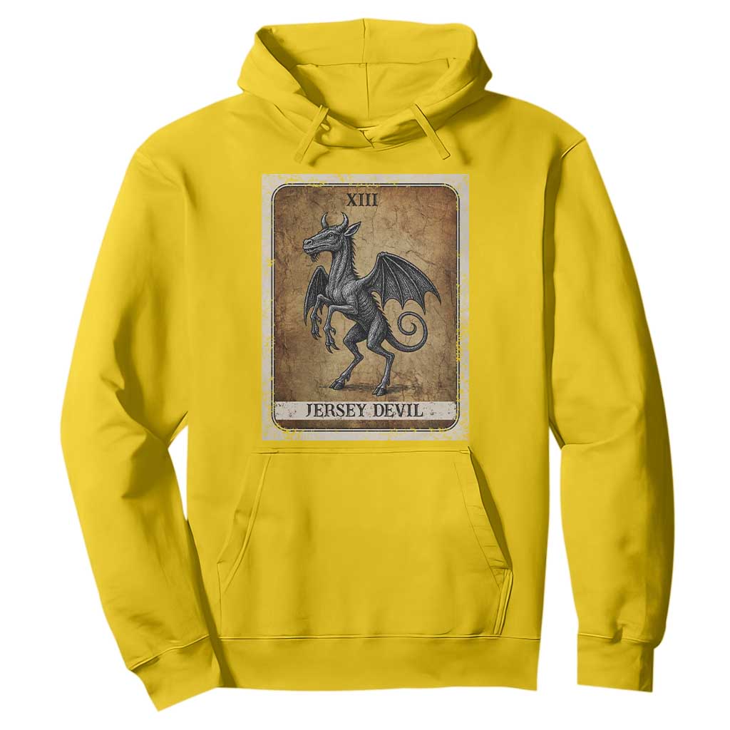 Jersey Devil Hoodie Horror Tarot Card Urban Legends Gift TS12 Daisy Print Your Wear