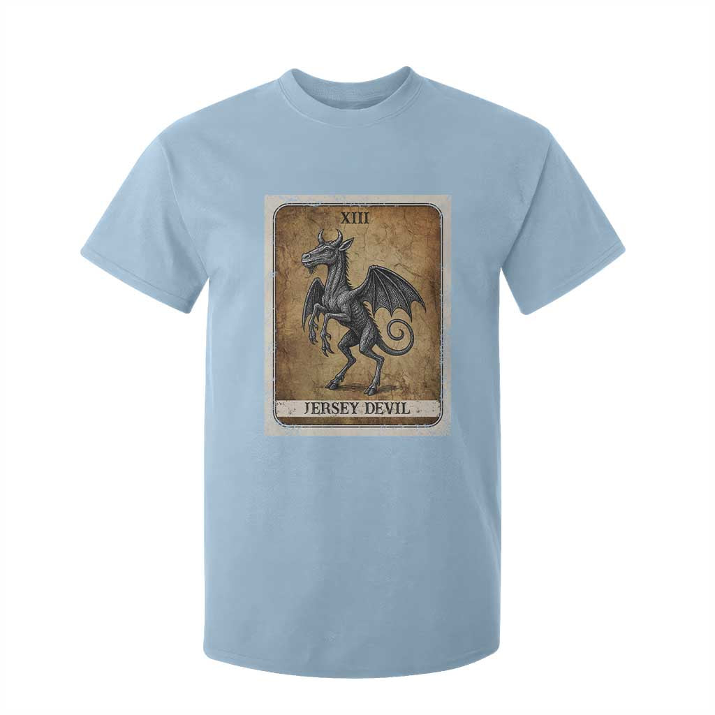 Jersey Devil T Shirt For Kid Horror Tarot Card Urban Legends Gift TS12 Light Blue Print Your Wear