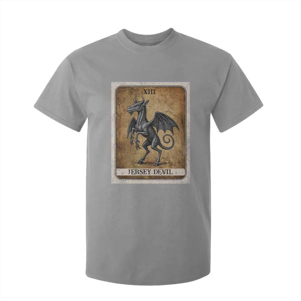 Jersey Devil T Shirt For Kid Horror Tarot Card Urban Legends Gift TS12 Sport Gray Print Your Wear