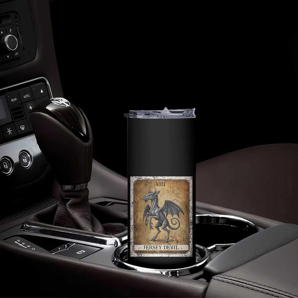 Jersey Devil Skinny Tumbler Horror Tarot Card Urban Legends Gift TS12 Print Your Wear