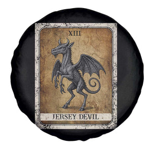 Jersey Devil Spare Tire Cover Horror Tarot Card Urban Legends Gift TS12 Print Your Wear