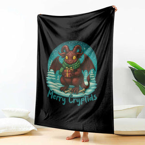 Jersey Devil Throw Blanket Merry Cryptidmas Funny Christmas Gift TS12 Print Your Wear