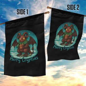 Jersey Devil Garden Flag Merry Cryptidmas Funny Christmas Gift TS12 Print Your Wear