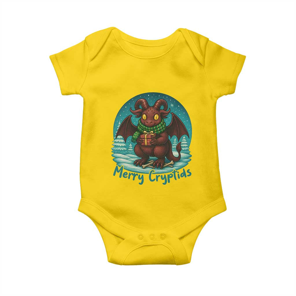 Jersey Devil Baby Onesie Merry Cryptidmas Funny Christmas Gift TS12 Daisy Print Your Wear