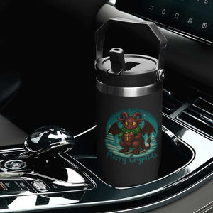 Jersey Devil Flip Straw Tumbler Merry Cryptidmas Funny Christmas Gift TS12 Print Your Wear