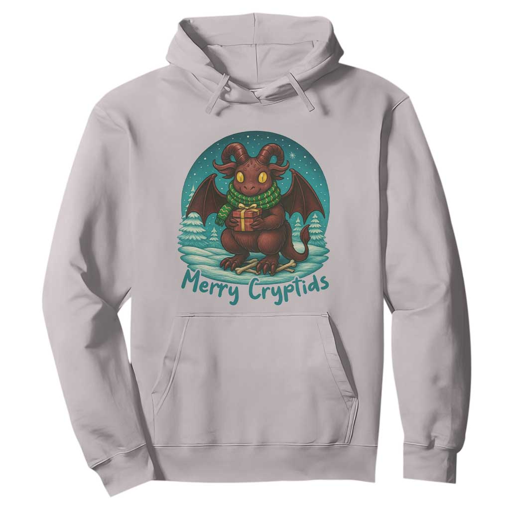 Jersey Devil Hoodie Merry Cryptidmas Funny Christmas Gift TS12 Ice Gray Print Your Wear