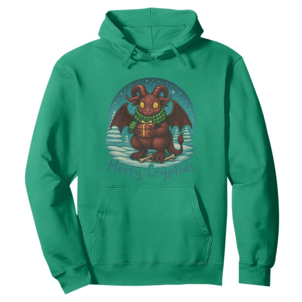 Jersey Devil Hoodie Merry Cryptidmas Funny Christmas Gift TS12 Irish Green Print Your Wear