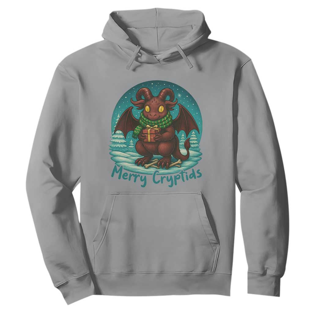 Jersey Devil Hoodie Merry Cryptidmas Funny Christmas Gift TS12 Sport Gray Print Your Wear