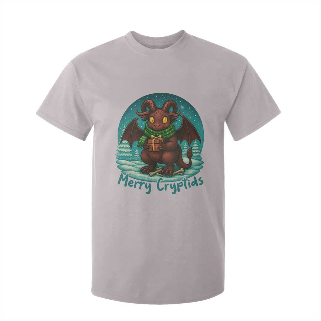 Jersey Devil T Shirt For Kid Merry Cryptidmas Funny Christmas Gift TS12 Ice Gray Print Your Wear