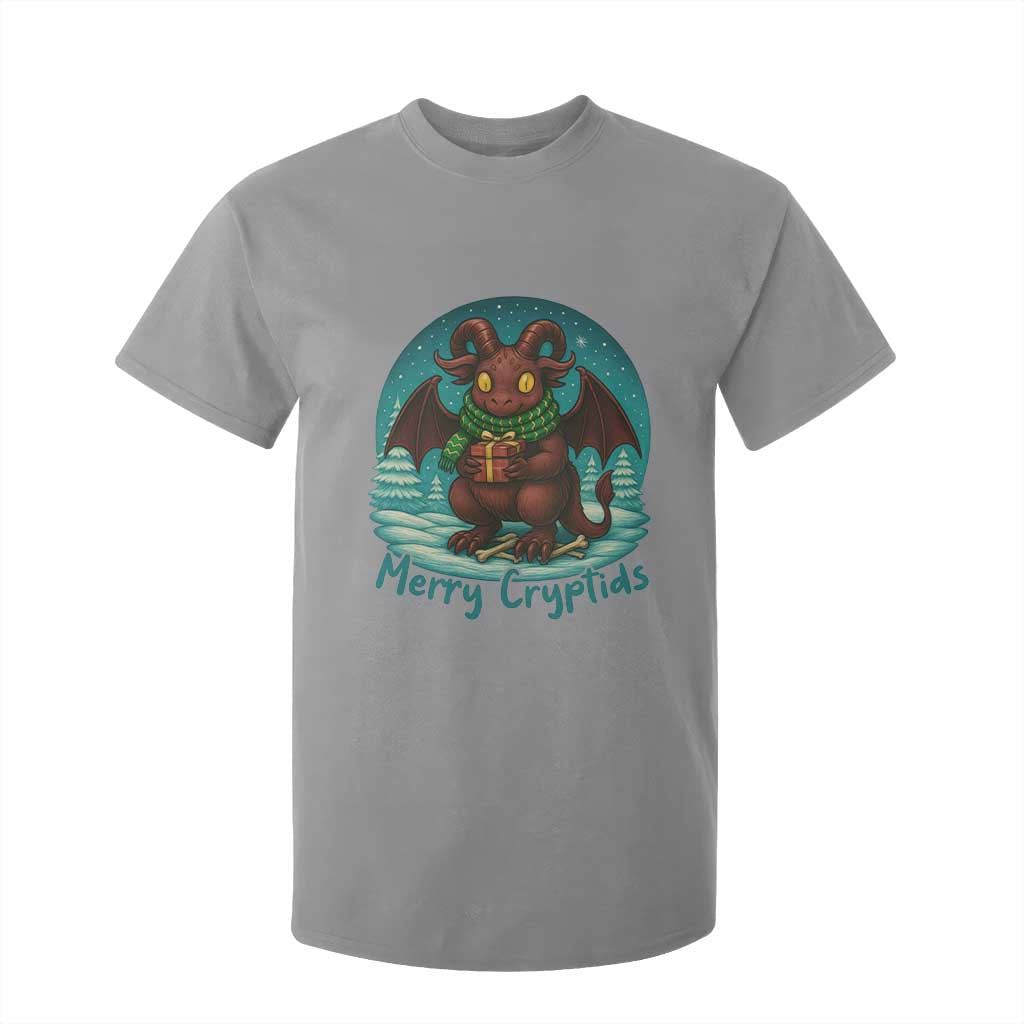 Jersey Devil T Shirt For Kid Merry Cryptidmas Funny Christmas Gift TS12 Sport Gray Print Your Wear