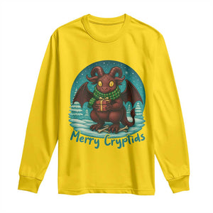 Jersey Devil Long Sleeve Shirt Merry Cryptidmas Funny Christmas Gift TS12 Daisy Print Your Wear