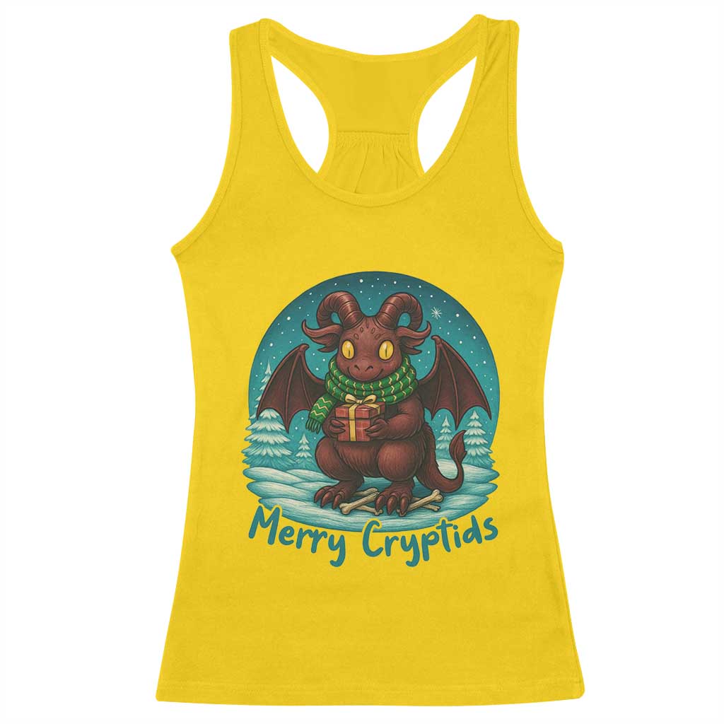 Jersey Devil Racerback Tank Top Merry Cryptidmas Funny Christmas Gift TS12 Daisy Print Your Wear
