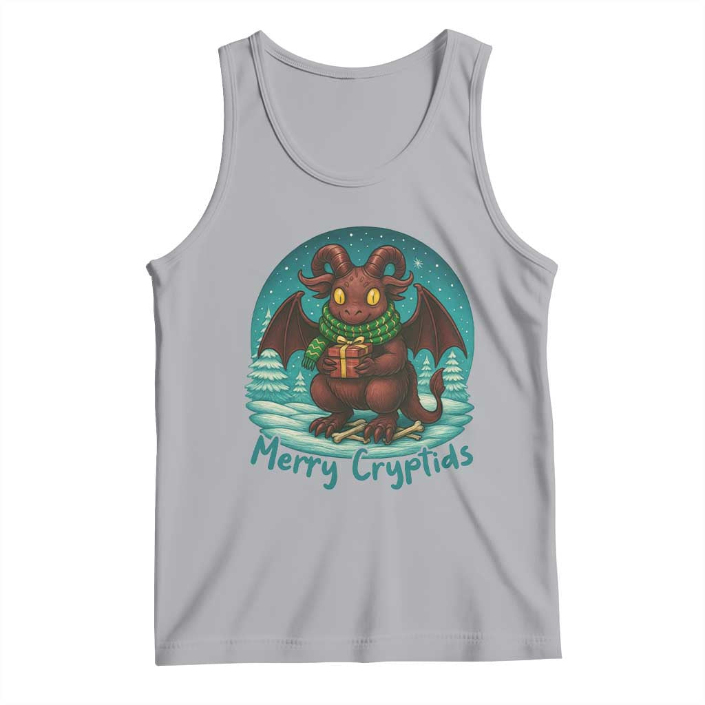 Jersey Devil Tank Top Merry Cryptidmas Funny Christmas Gift TS12 Athletic Heather Print Your Wear