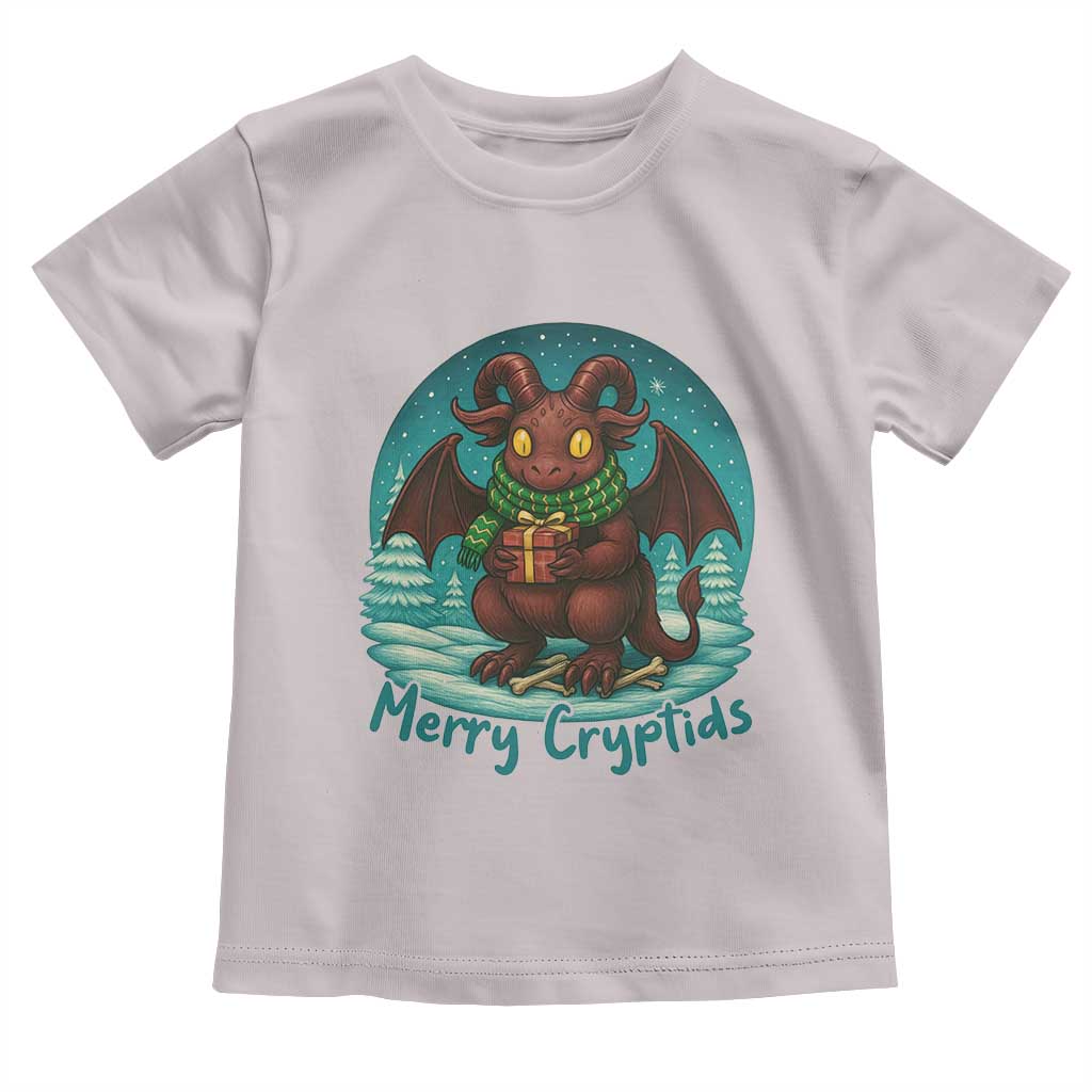 Jersey Devil Toddler T Shirt Merry Cryptidmas Funny Christmas Gift TS12 Ice Gray Print Your Wear
