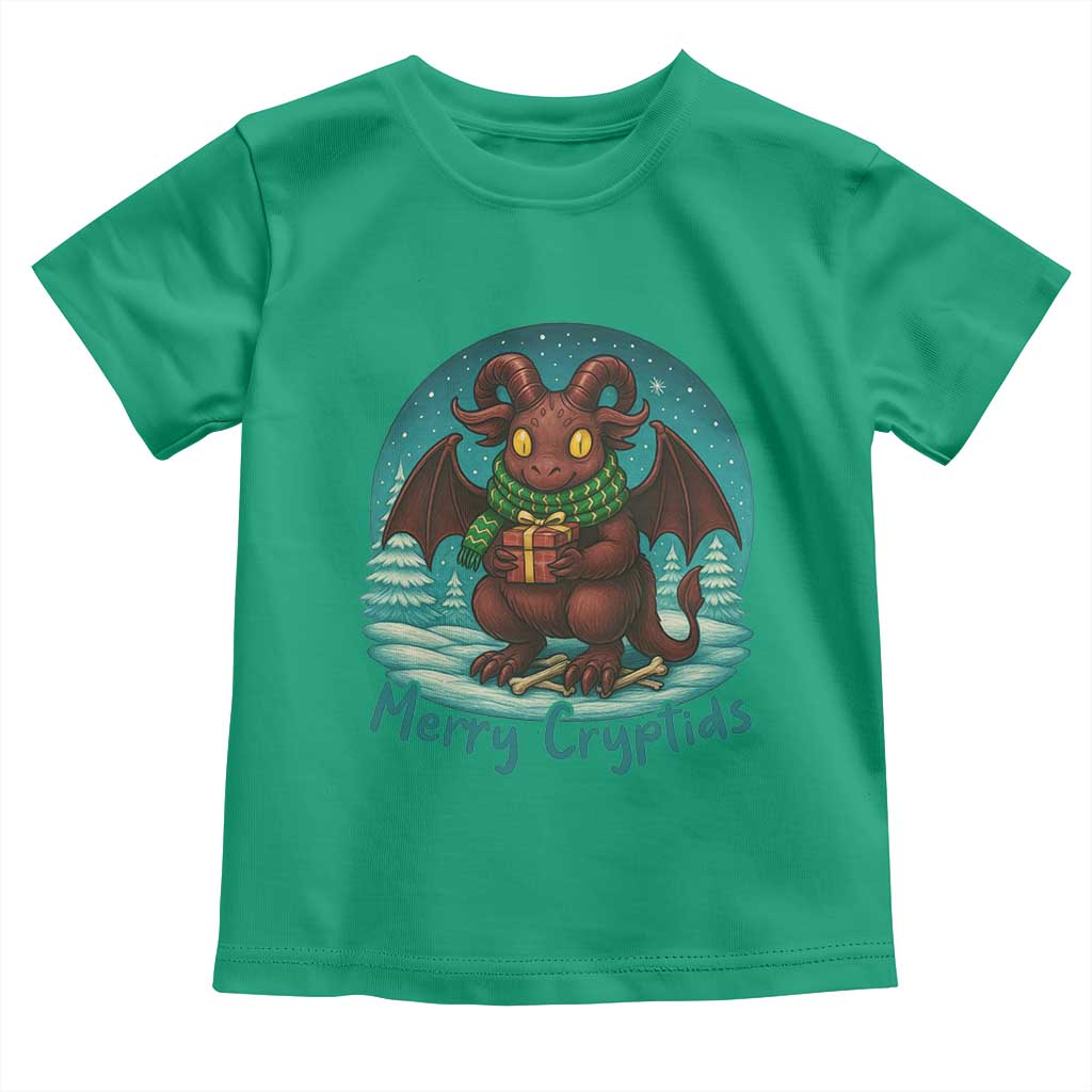 Jersey Devil Toddler T Shirt Merry Cryptidmas Funny Christmas Gift TS12 Irish Green Print Your Wear