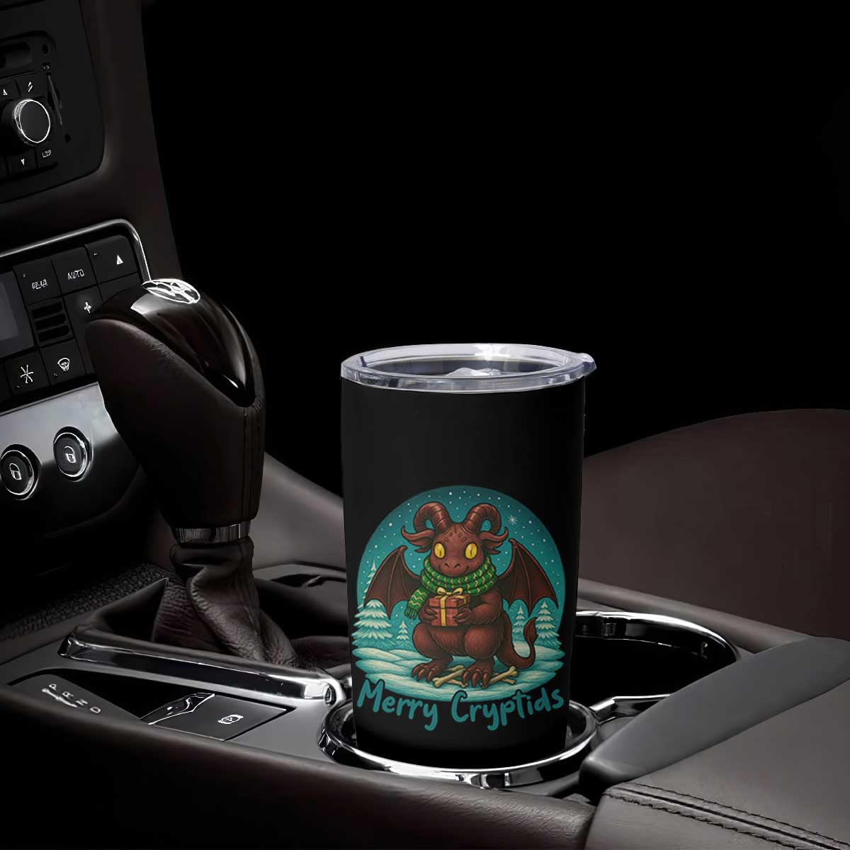 Jersey Devil Tumbler Cup Merry Cryptidmas Funny Christmas Gift TS12 Print Your Wear