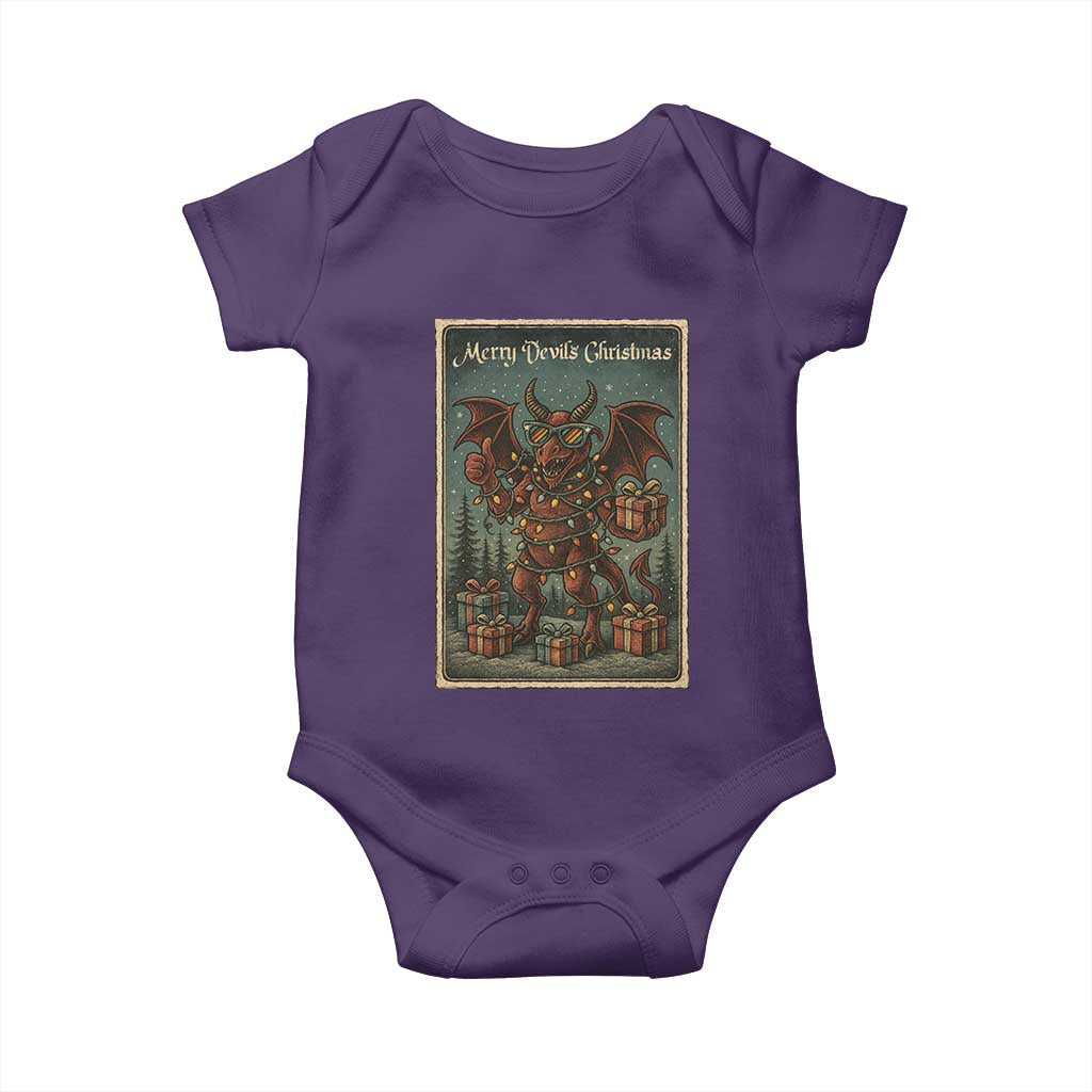 Jersey Devil Merry Devils Christmas Gift Baby Onesie TS12 Purple Print Your Wear