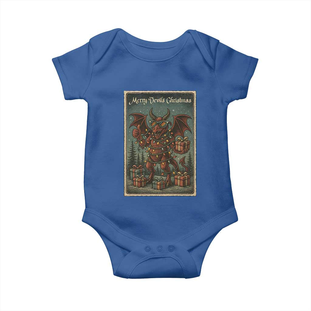 Jersey Devil Merry Devils Christmas Gift Baby Onesie TS12 Royal Blue Print Your Wear