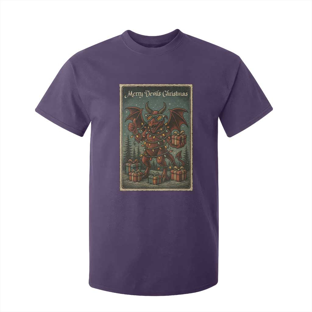 Jersey Devil Merry Devils Christmas Gift T Shirt For Kid TS12 Purple Print Your Wear