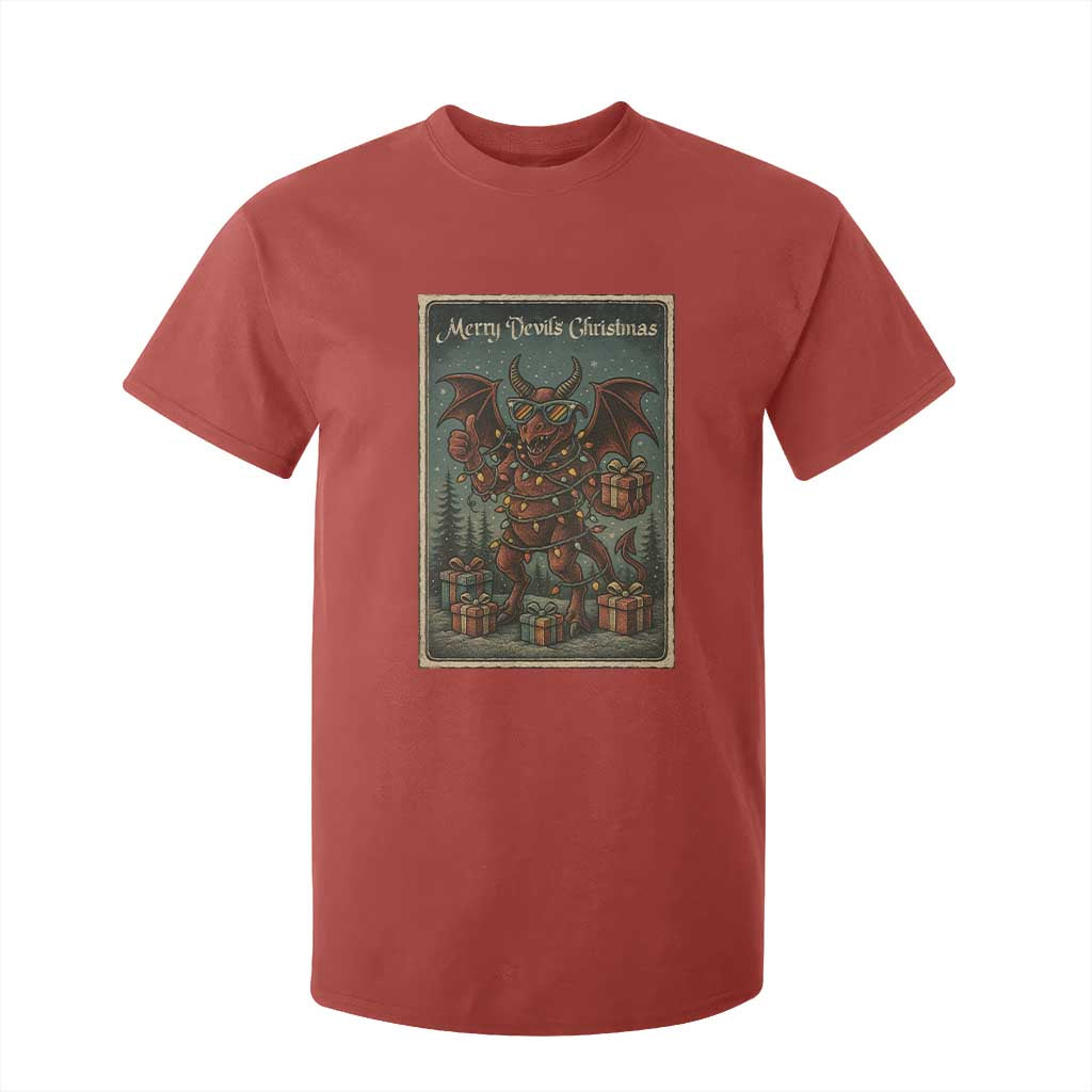 Jersey Devil Merry Devils Christmas Gift T Shirt For Kid TS12 Red Print Your Wear
