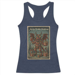 Jersey Devil Merry Devils Christmas Gift Racerback Tank Top TS12 Navy Print Your Wear