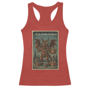 Jersey Devil Merry Devils Christmas Gift Racerback Tank Top TS12 Red Print Your Wear