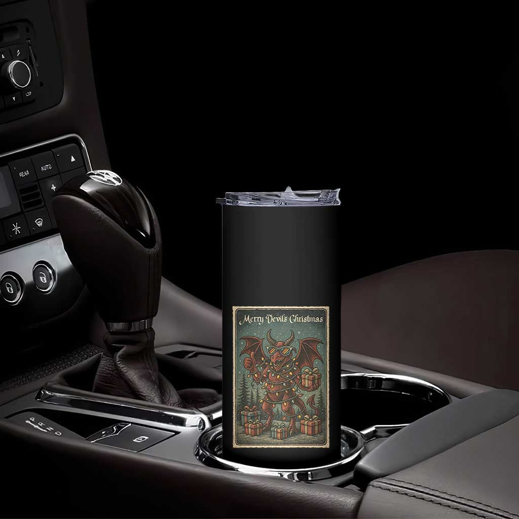 Jersey Devil Merry Devils Christmas Gift Skinny Tumbler TS12 Print Your Wear