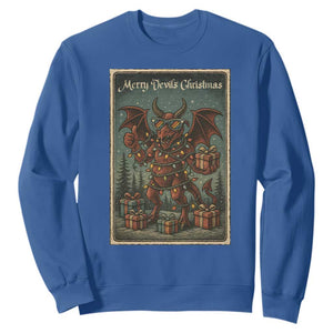 Jersey Devil Merry Devils Christmas Gift Sweatshirt TS12 Royal Blue Print Your Wear