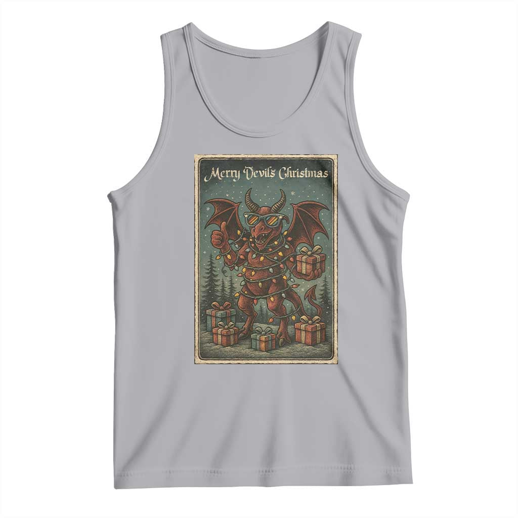 Jersey Devil Merry Devils Christmas Gift Tank Top TS12 Athletic Heather Print Your Wear