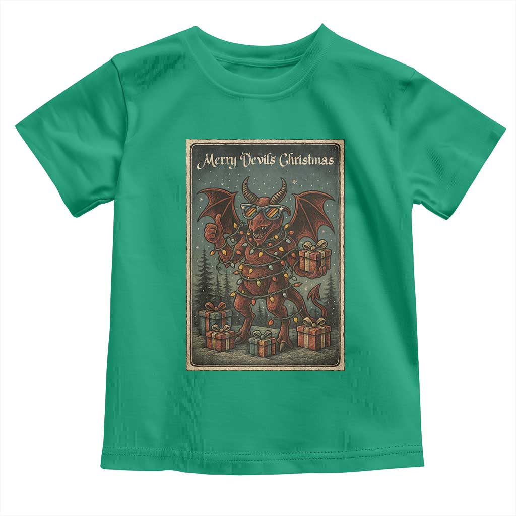 Jersey Devil Merry Devils Christmas Gift Toddler T Shirt TS12 Irish Green Print Your Wear