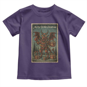Jersey Devil Merry Devils Christmas Gift Toddler T Shirt TS12 Purple Print Your Wear