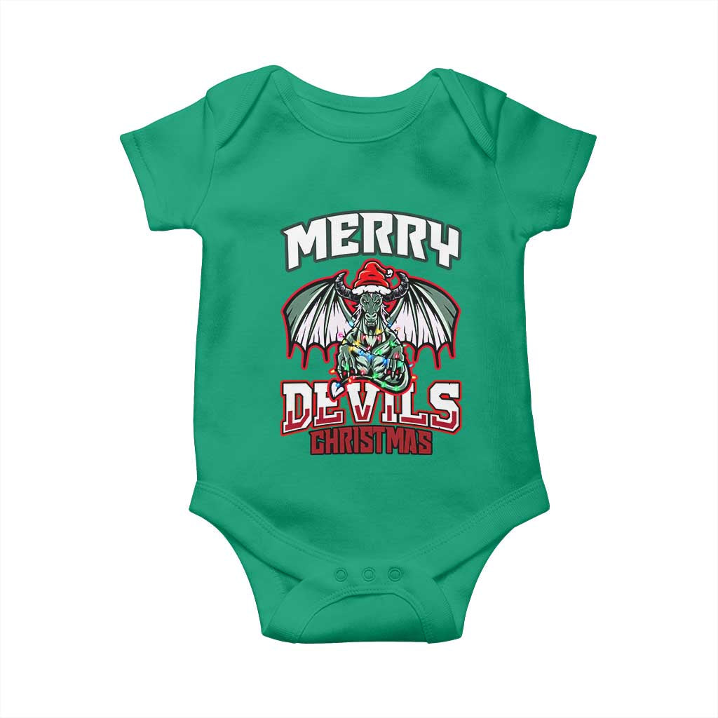 Jersey Devil Baby Onesie Merry Devils Christmas Cryptid Gift TS12 Irish Green Print Your Wear