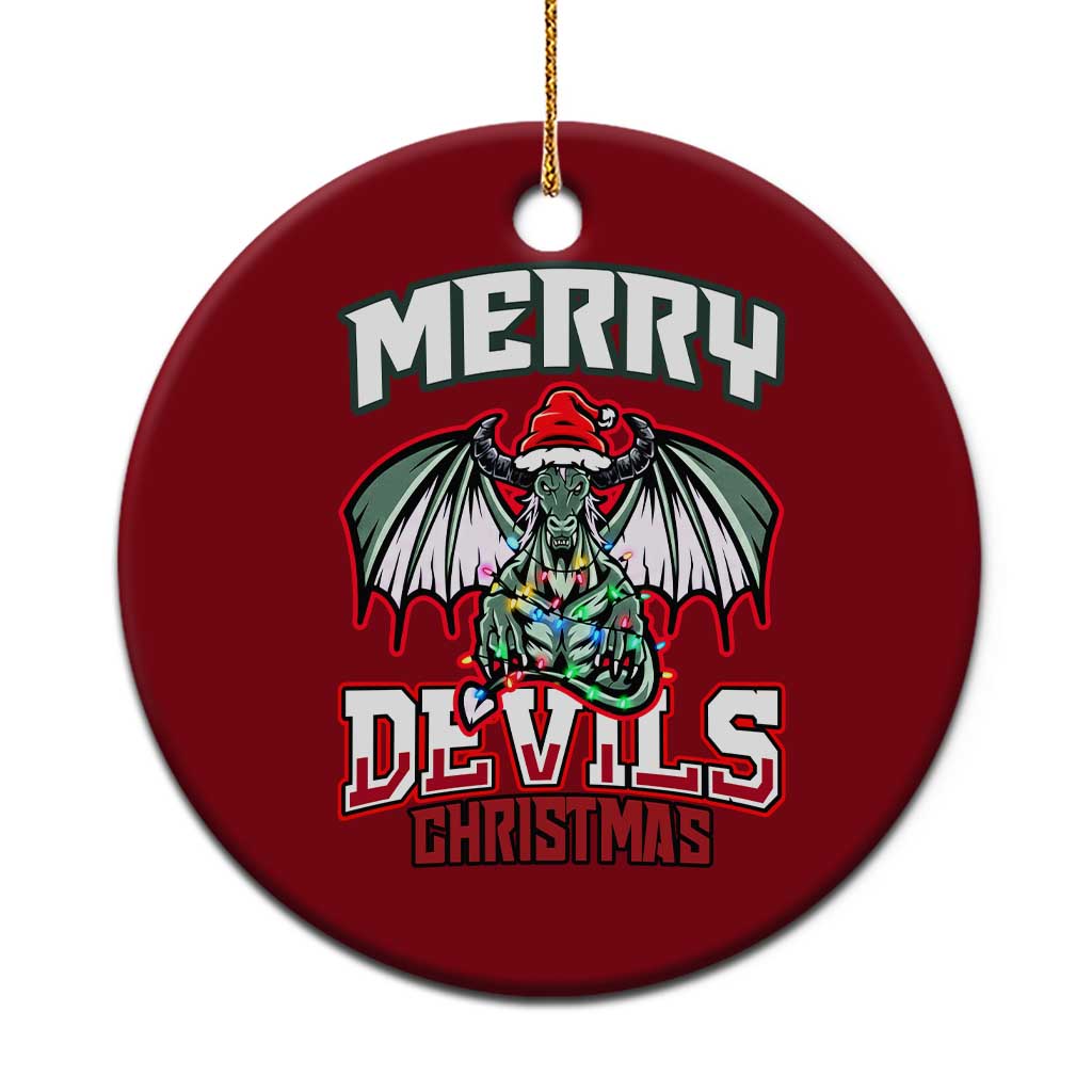 Jersey Devil Ceramic Ornament Merry Devils Xmas Cryptid Gift TS12 1pc Red Print Your Wear