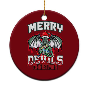 Jersey Devil Ceramic Ornament Merry Devils Xmas Cryptid Gift TS12 1pc Red Print Your Wear