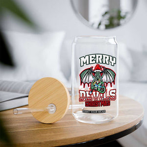 Jersey Devil Glass Can Merry Devils Christmas Cryptid Gift TS12 Print Your Wear