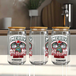 Jersey Devil Glass Can Merry Devils Christmas Cryptid Gift TS12 Print Your Wear