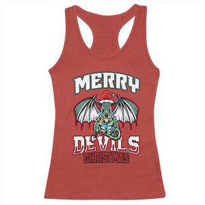 Jersey Devil Racerback Tank Top Merry Devils Christmas Cryptid Gift TS12 Red Print Your Wear
