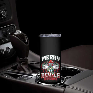 Jersey Devil Skinny Tumbler Merry Devils Christmas Cryptid Gift TS12 Print Your Wear