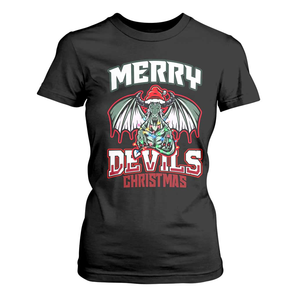 Jersey Devil T Shirt For Women Merry Devils Christmas Cryptid Gift TS12 Black Print Your Wear