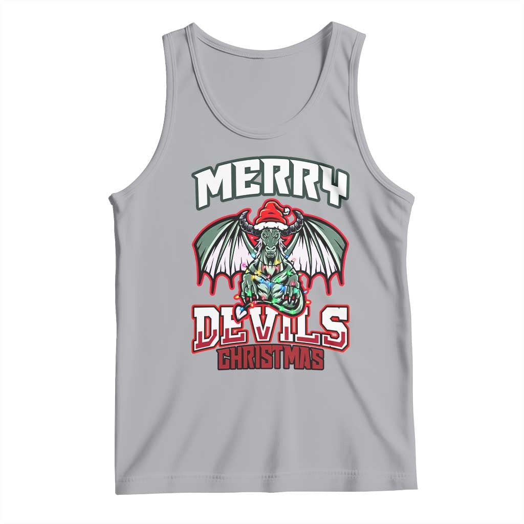 Jersey Devil Tank Top Merry Devils Christmas Cryptid Gift TS12 Athletic Heather Print Your Wear