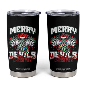 Jersey Devil Tumbler Cup Merry Devils Christmas Cryptid Gift TS12 Black Print Your Wear