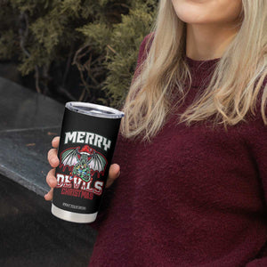 Jersey Devil Tumbler Cup Merry Devils Christmas Cryptid Gift TS12 Print Your Wear